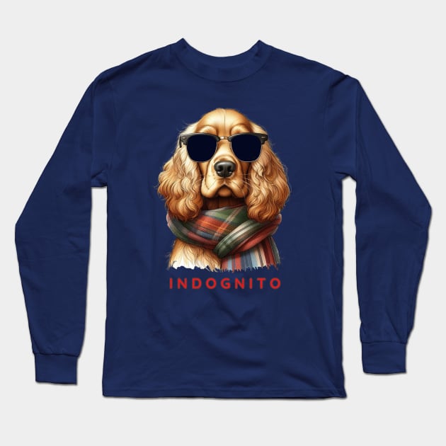 Cocker Spaniel Indognito Long Sleeve T-Shirt by ZogDog Pro